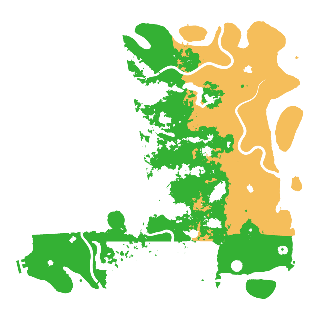 Biome Rust Map: Procedural Map, Size: 5000, Seed: 9150070