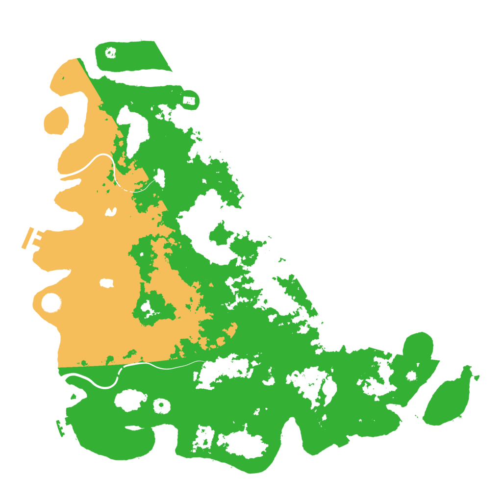 Biome Rust Map: Procedural Map, Size: 4500, Seed: 150376847