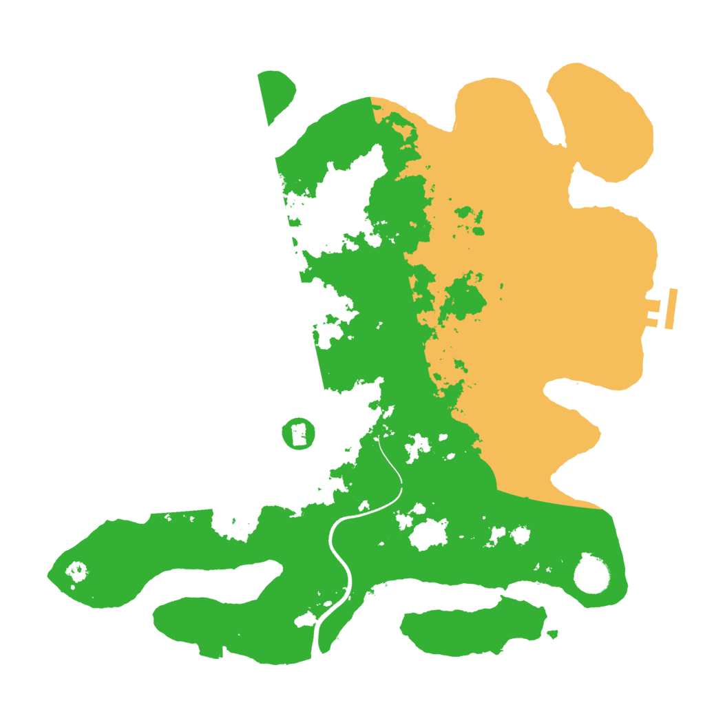 Biome Rust Map: Procedural Map, Size: 3500, Seed: 392798011