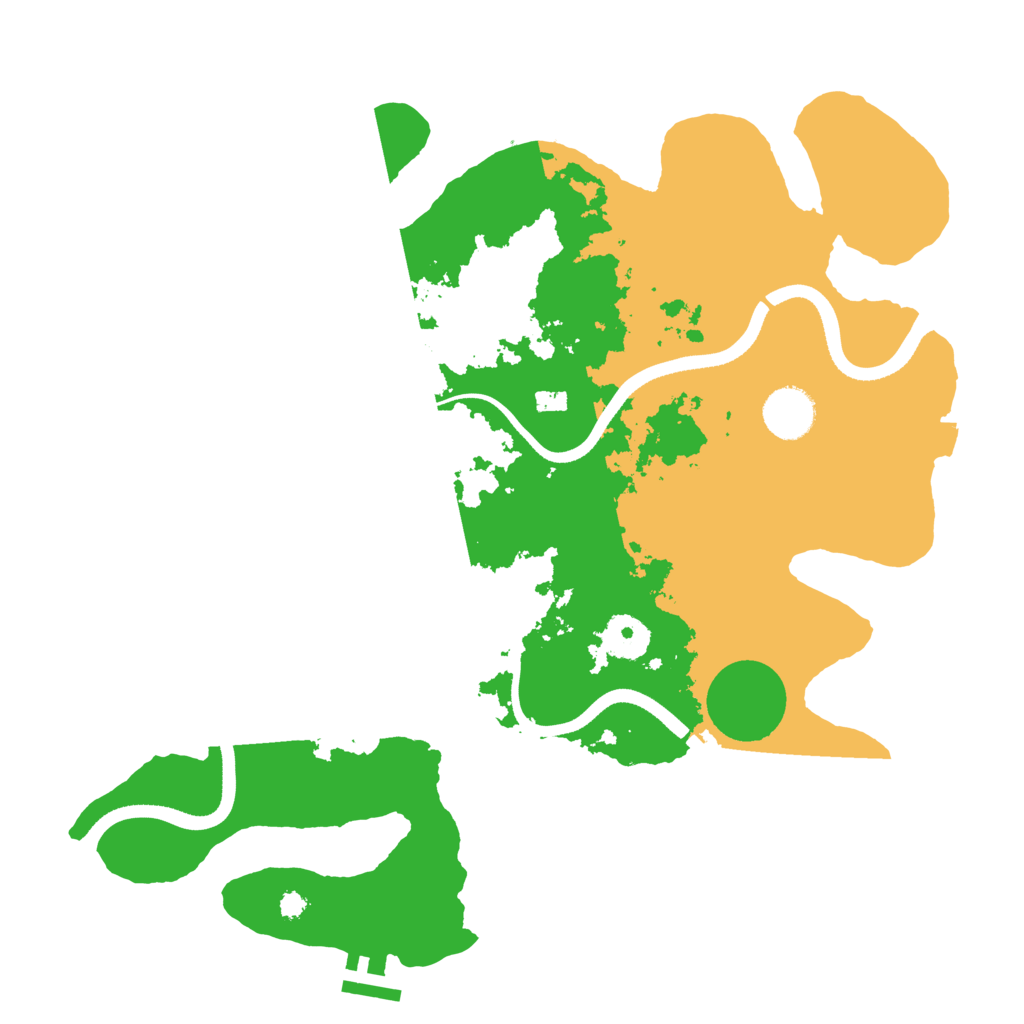 Biome Rust Map: Procedural Map, Size: 3500, Seed: 392798011