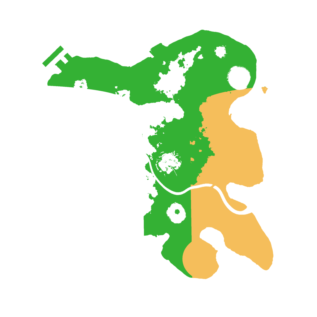 Biome Rust Map: Procedural Map, Size: 2500, Seed: 9877513