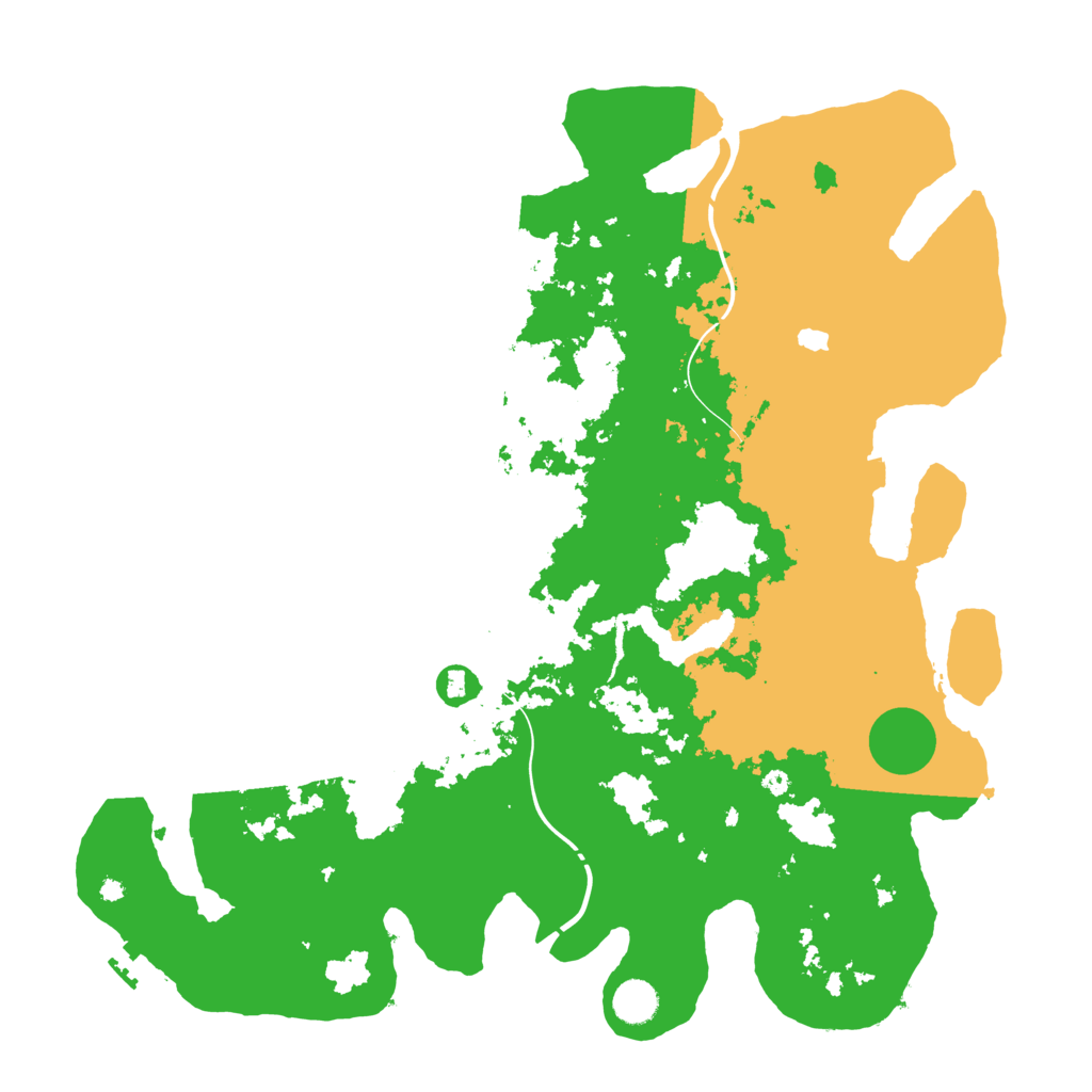 Biome Rust Map: Procedural Map, Size: 4300, Seed: 40090000
