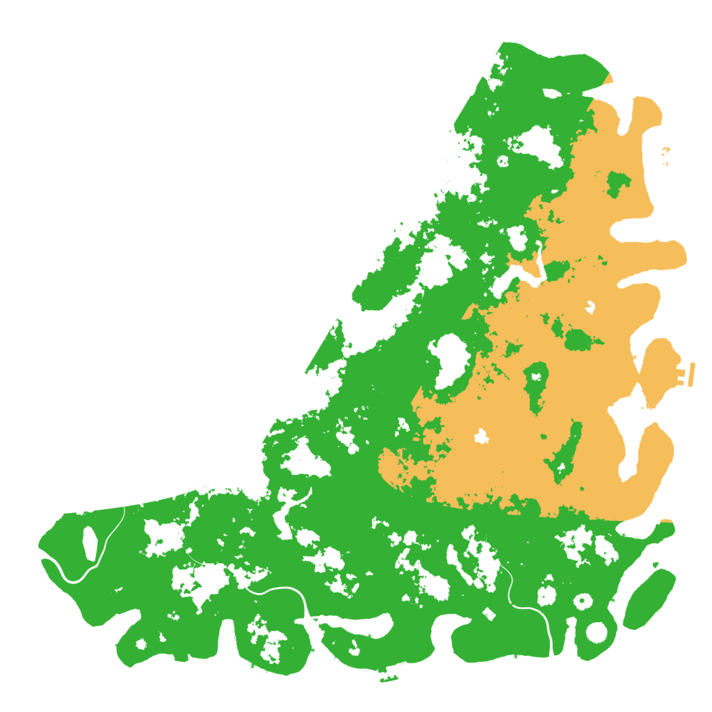 Biome Rust Map: Procedural Map, Size: 6000, Seed: 19766077