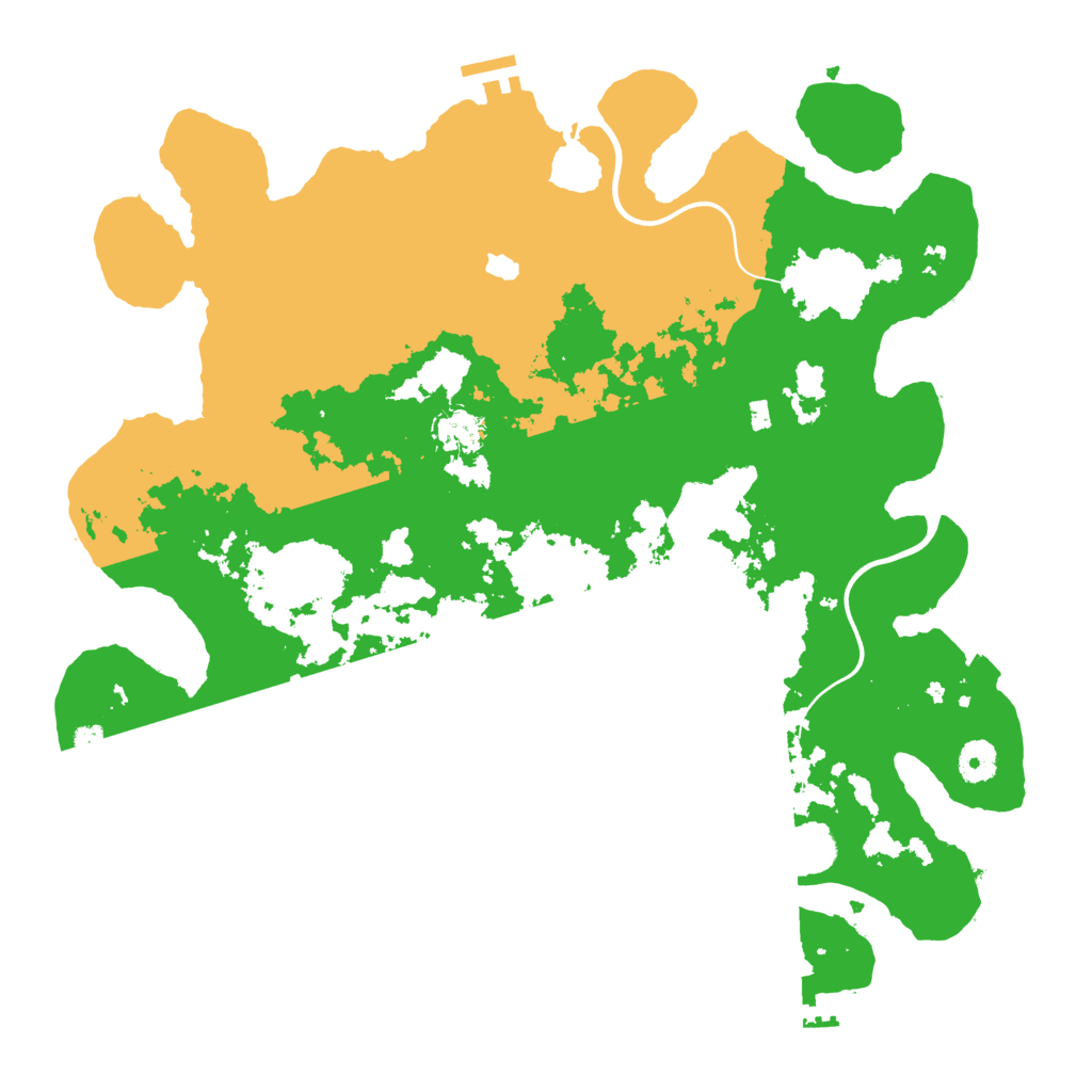 Biome Rust Map: Procedural Map, Size: 4000, Seed: 543175