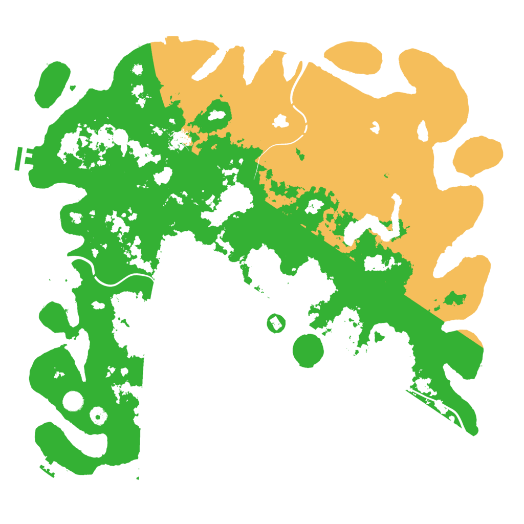 Biome Rust Map: Procedural Map, Size: 4500, Seed: 1427203318