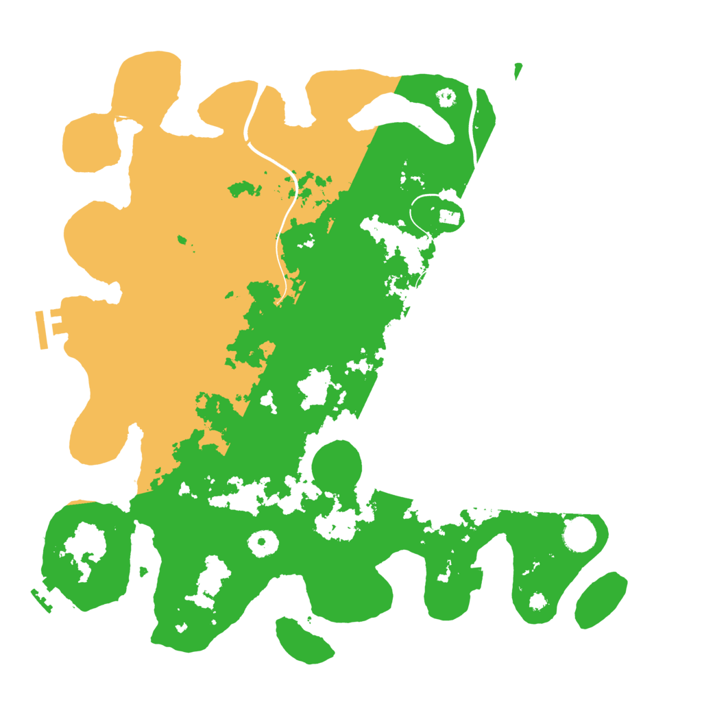 Biome Rust Map: Procedural Map, Size: 3700, Seed: 998128