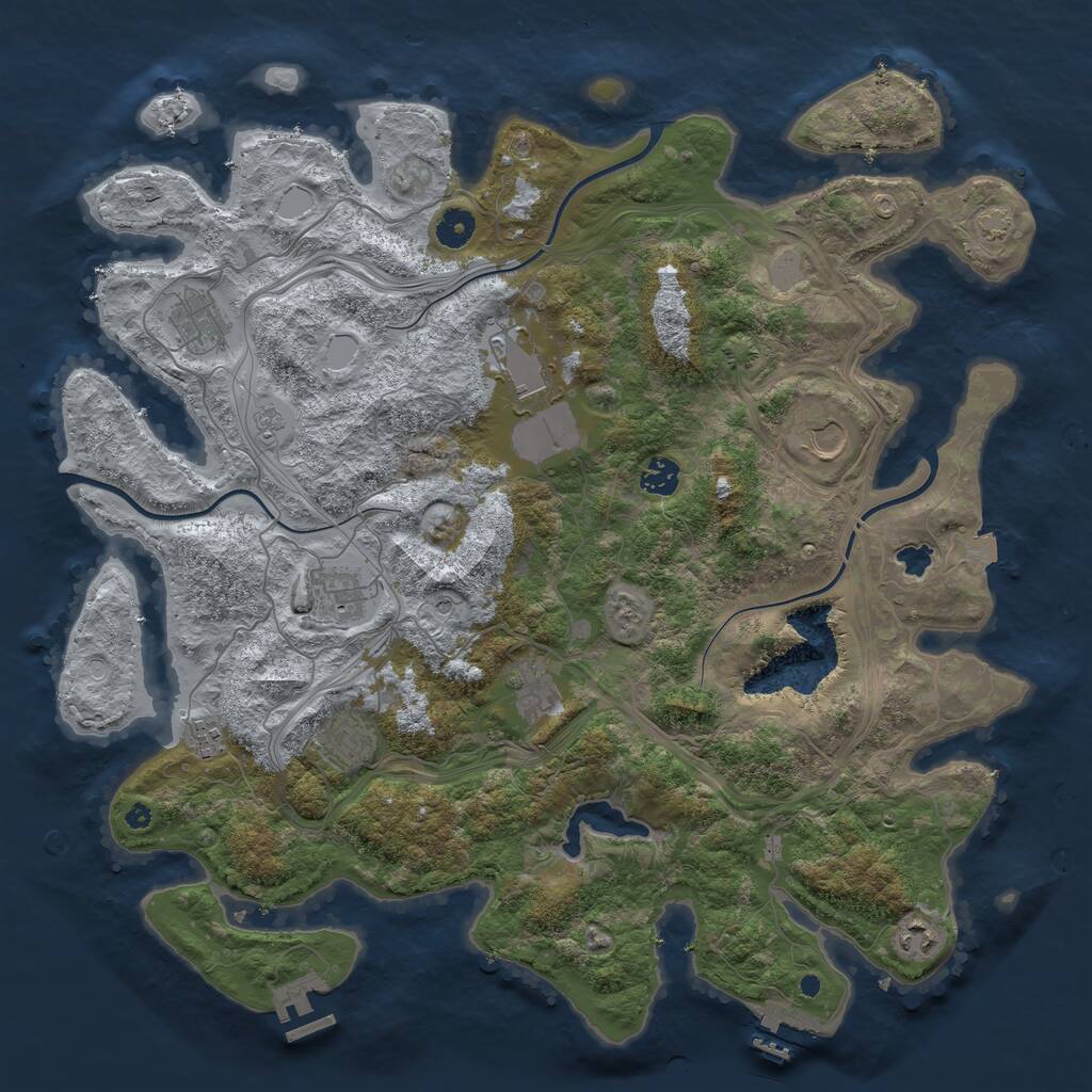 Rust Map: Procedural Map, Size: 4250, Seed: 20241205, 15 Monuments