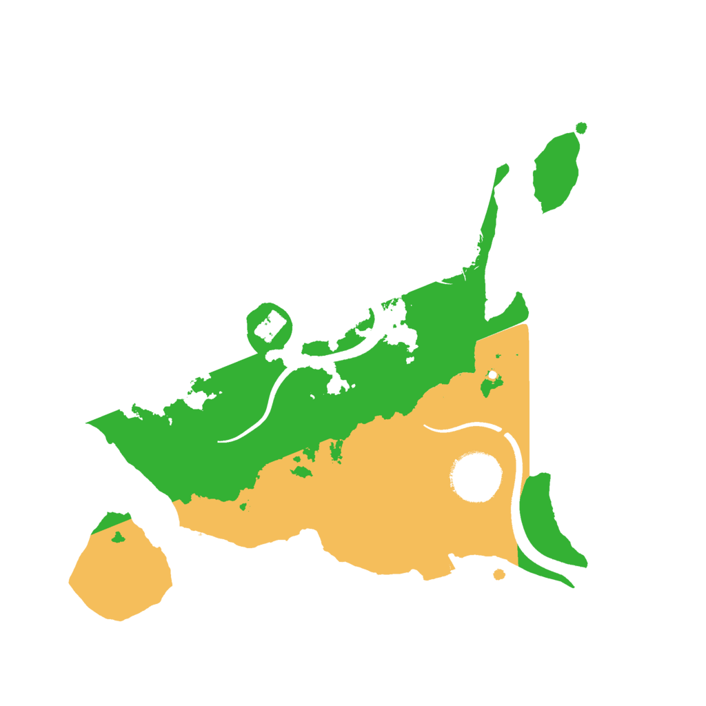 Biome Rust Map: Procedural Map, Size: 2500, Seed: 2020818596