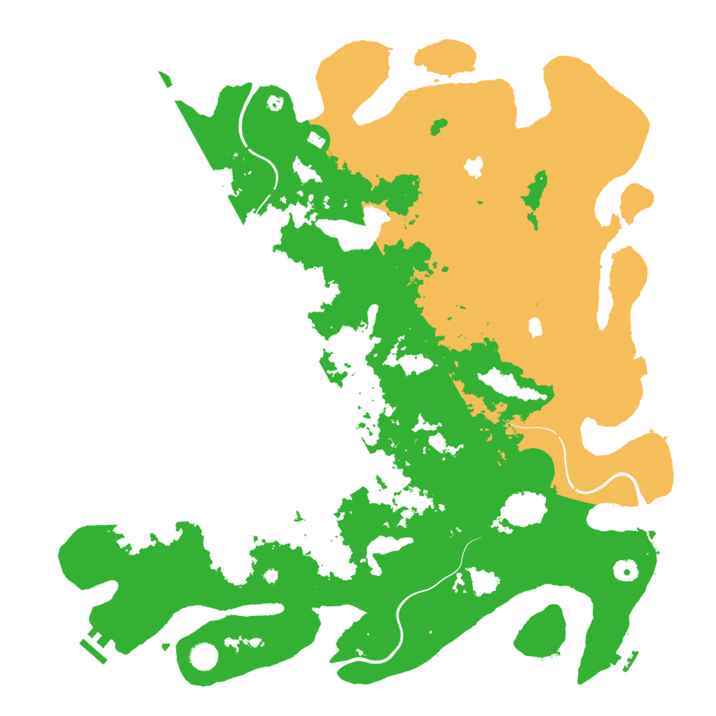 Biome Rust Map: Procedural Map, Size: 4500, Seed: 137619947