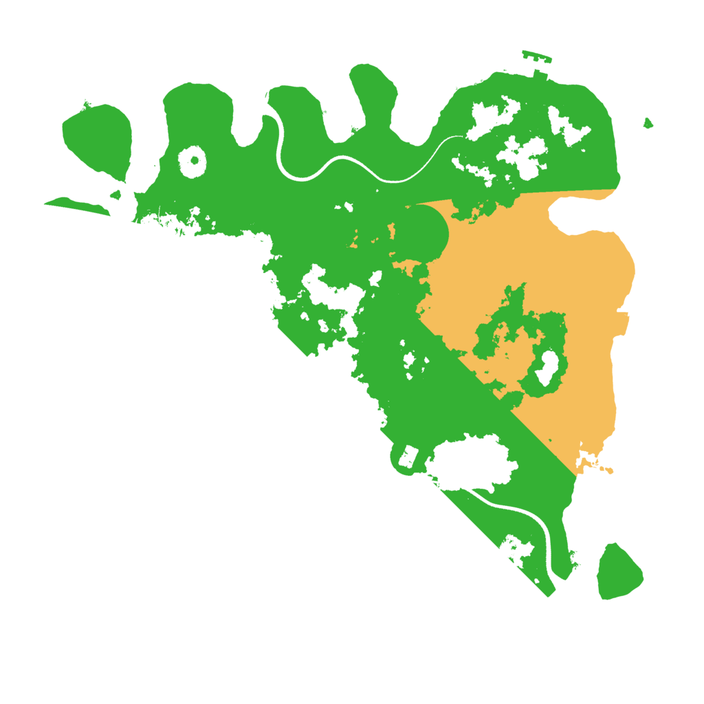 Biome Rust Map: Procedural Map, Size: 3500, Seed: 626752847