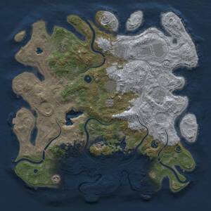 Thumbnail Rust Map: Procedural Map, Size: 4250, Seed: 1394346237, 15 Monuments