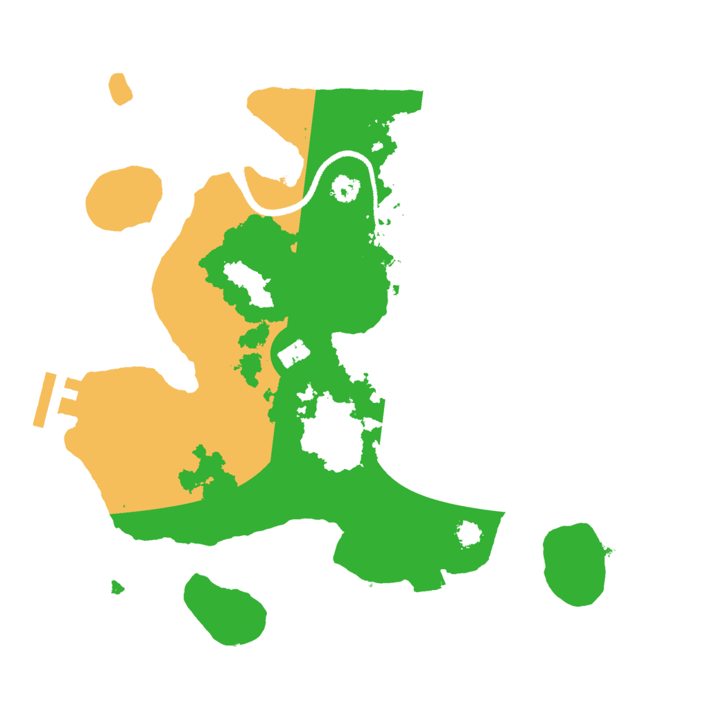 Biome Rust Map: Procedural Map, Size: 2600, Seed: 5149