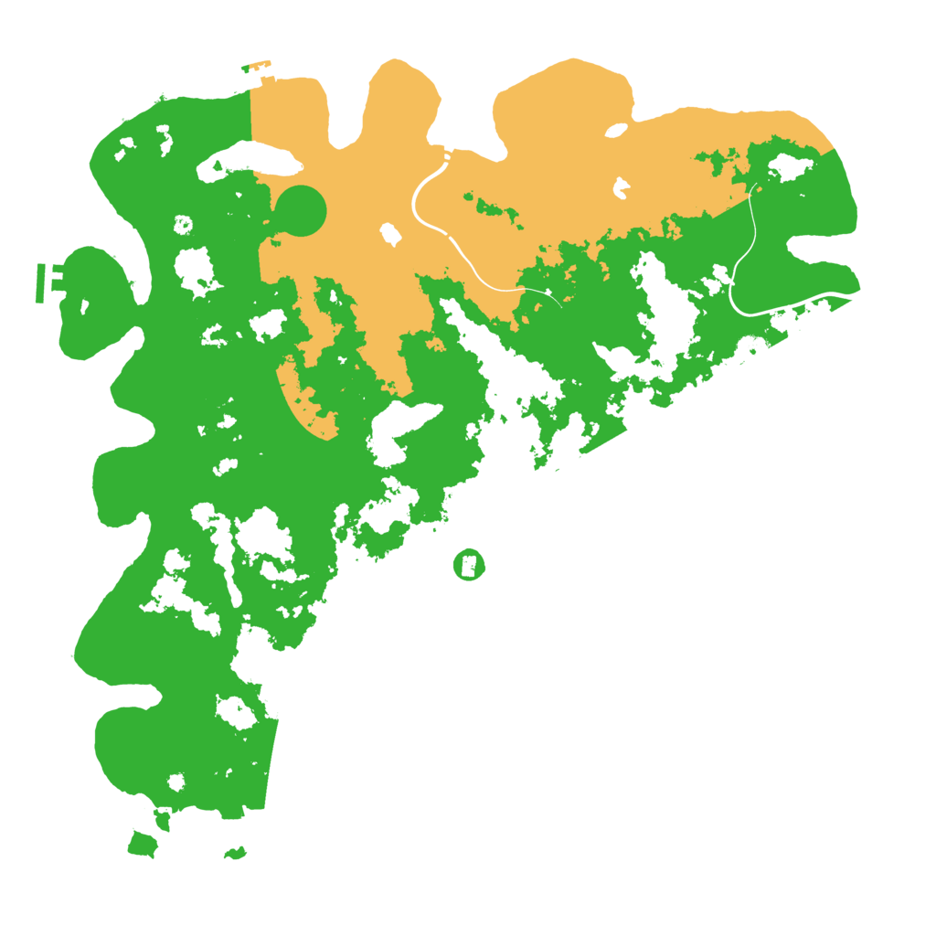 Biome Rust Map: Procedural Map, Size: 4799, Seed: 9