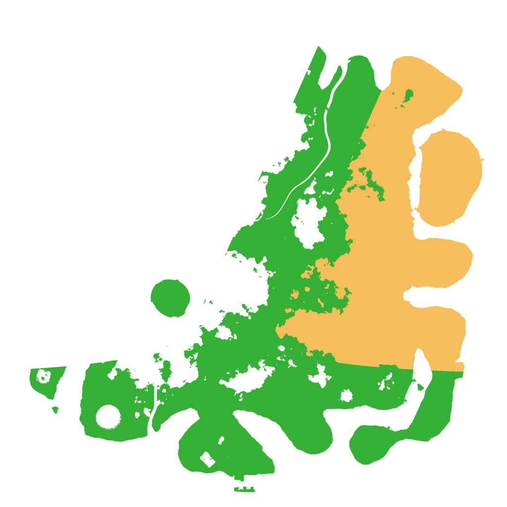 Biome Rust Map: Procedural Map, Size: 3700, Seed: 1009527532