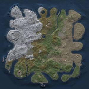 Thumbnail Rust Map: Procedural Map, Size: 3700, Seed: 1009527532, 14 Monuments