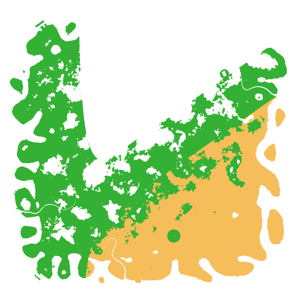 Biome Rust Map: Procedural Map, Size: 6000, Seed: 295333