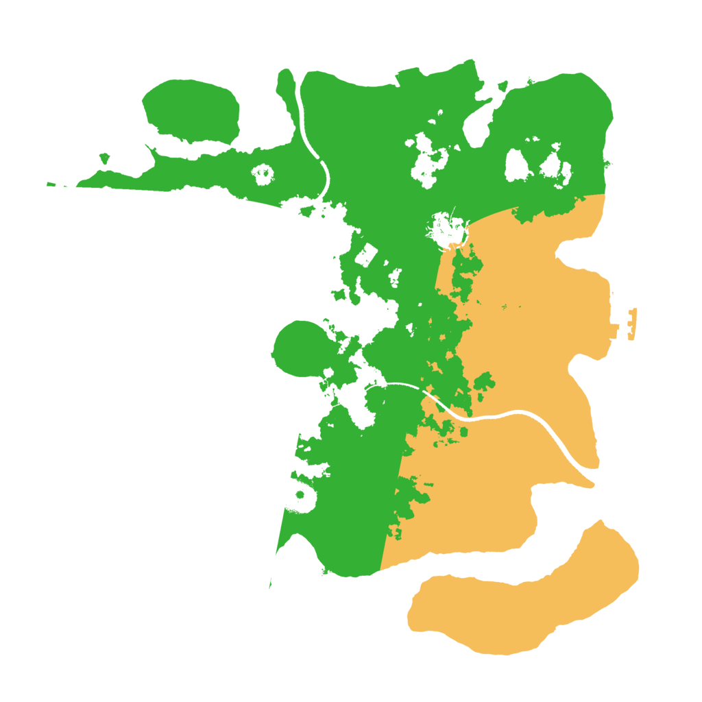 Biome Rust Map: Procedural Map, Size: 3300, Seed: 1195209732