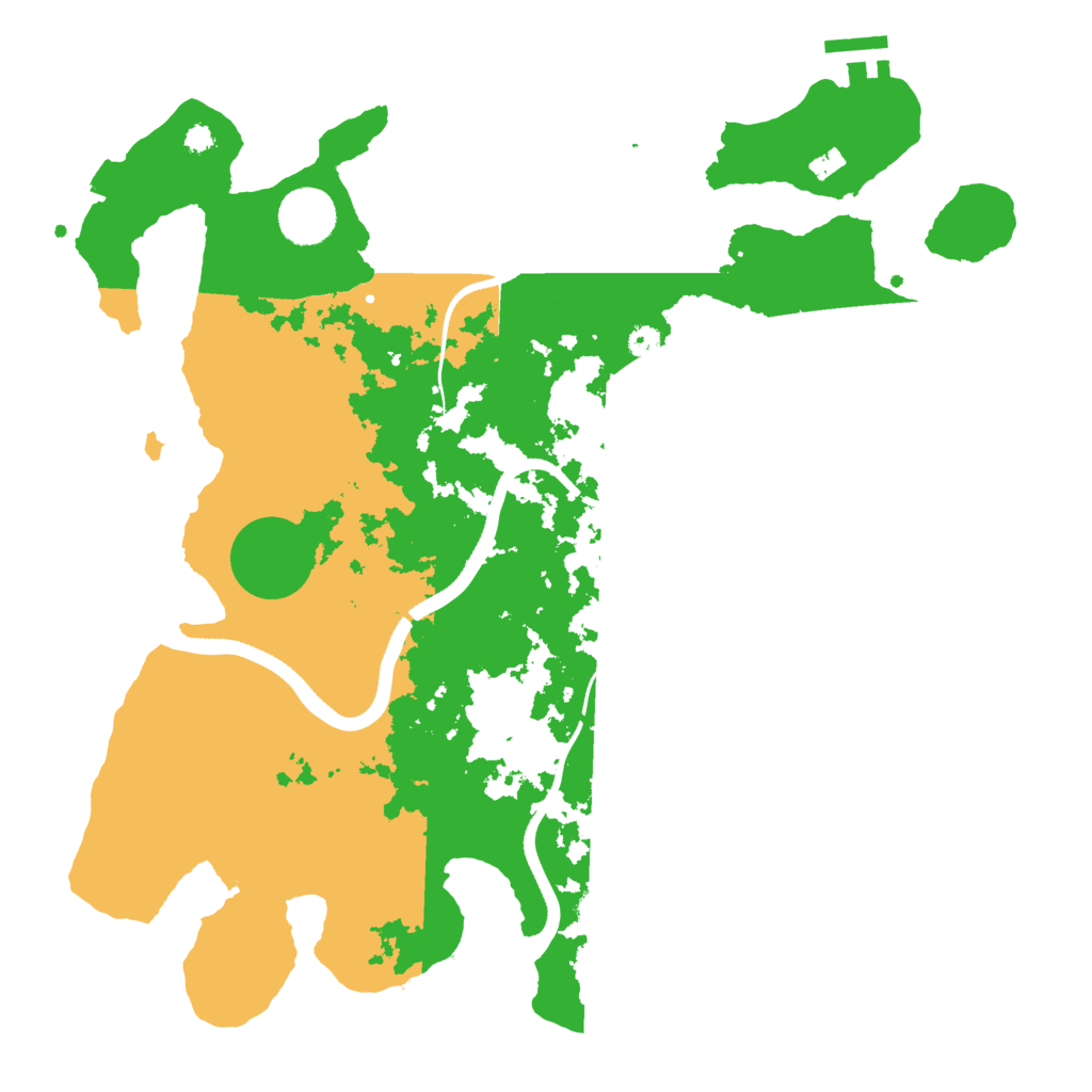 Biome Rust Map: Procedural Map, Size: 3500, Seed: 627095767