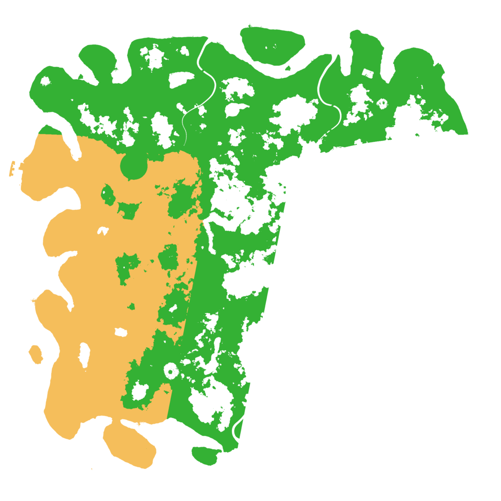 Biome Rust Map: Procedural Map, Size: 4850, Seed: 136082146