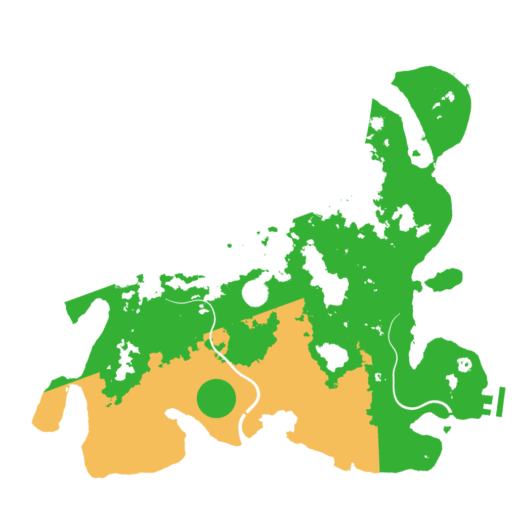 Biome Rust Map: Procedural Map, Size: 3500, Seed: 1811641222