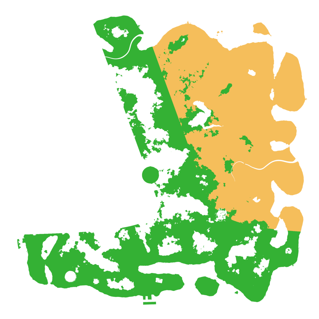 Biome Rust Map: Procedural Map, Size: 5000, Seed: 80978580