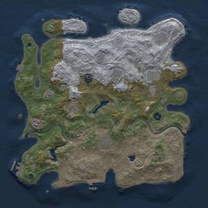 Thumbnail Rust Map: Procedural Map, Size: 4000, Seed: 1988590090, 15 Monuments