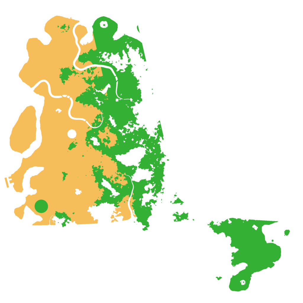 Biome Rust Map: Procedural Map, Size: 6000, Seed: 446294199