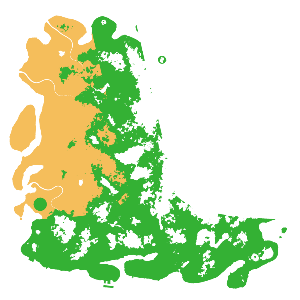 Biome Rust Map: Procedural Map, Size: 6000, Seed: 446294199