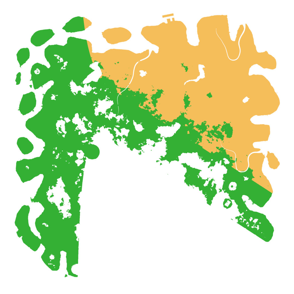 Biome Rust Map: Procedural Map, Size: 5250, Seed: 1050548110