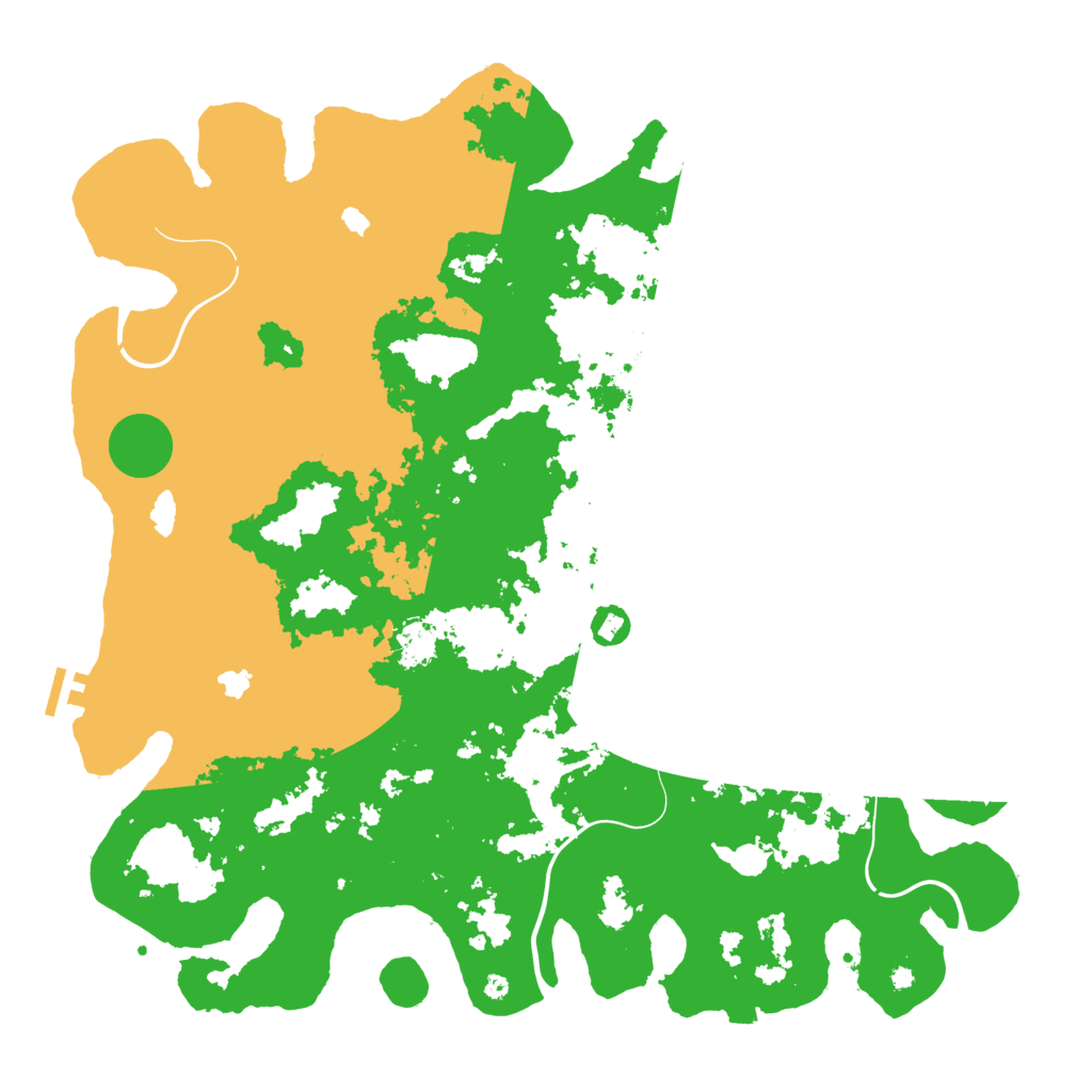 Biome Rust Map: Procedural Map, Size: 4500, Seed: 1306125269