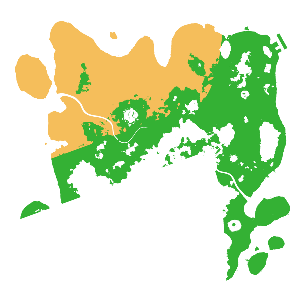 Biome Rust Map: Procedural Map, Size: 3700, Seed: 1196941657