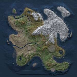 Thumbnail Rust Map: Procedural Map, Size: 2700, Seed: 1450074714, 7 Monuments