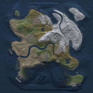 Thumbnail Rust Map: Procedural Map, Size: 2700, Seed: 1450074714, 10 Monuments