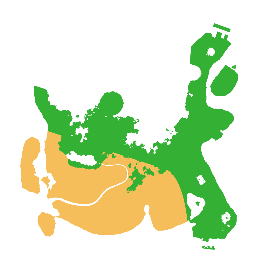 Biome Rust Map: Procedural Map, Size: 3000, Seed: 958429899