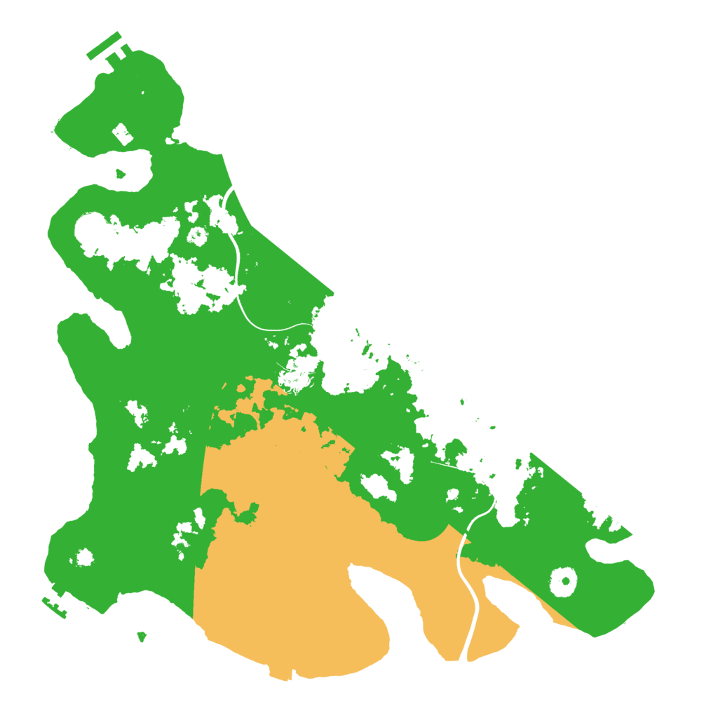 Biome Rust Map: Procedural Map, Size: 3700, Seed: 281732185