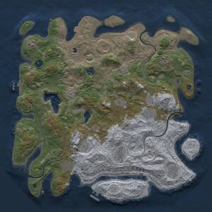 Thumbnail Rust Map: Procedural Map, Size: 4250, Seed: 223543185, 17 Monuments