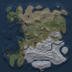 Thumbnail Rust Map: Procedural Map, Size: 4250, Seed: 223543185, 16 Monuments