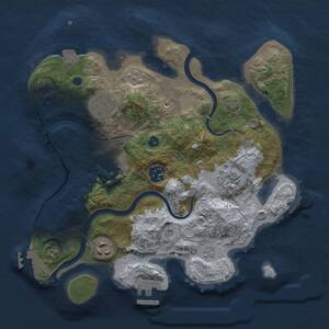Thumbnail Rust Map: Procedural Map, Size: 3027, Seed: 481981, 12 Monuments