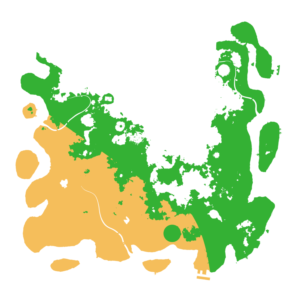 Biome Rust Map: Procedural Map, Size: 4500, Seed: 698860697