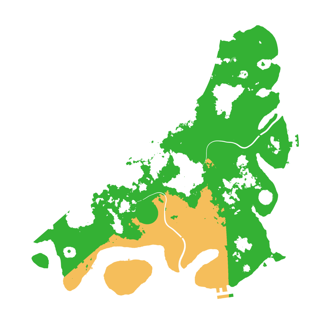 Biome Rust Map: Procedural Map, Size: 3900, Seed: 350