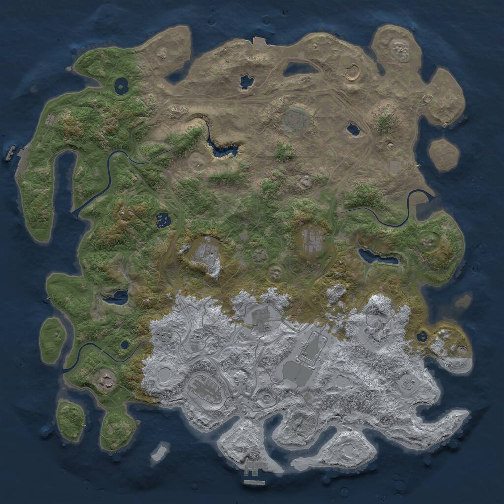 Rust Map: Procedural Map, Size: 4750, Seed: 1027180372, 17 Monuments