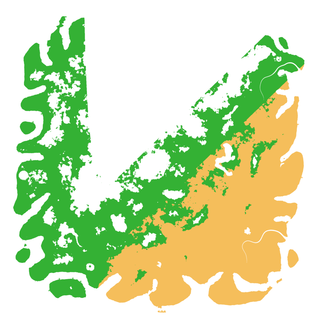 Biome Rust Map: Procedural Map, Size: 6000, Seed: 37125