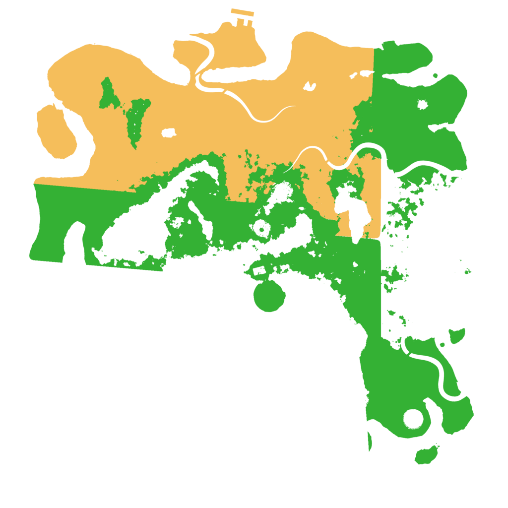 Biome Rust Map: Procedural Map, Size: 4500, Seed: 514502632