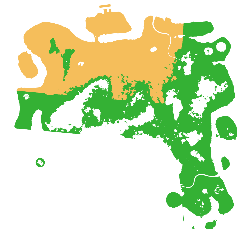 Biome Rust Map: Procedural Map, Size: 4500, Seed: 514502632