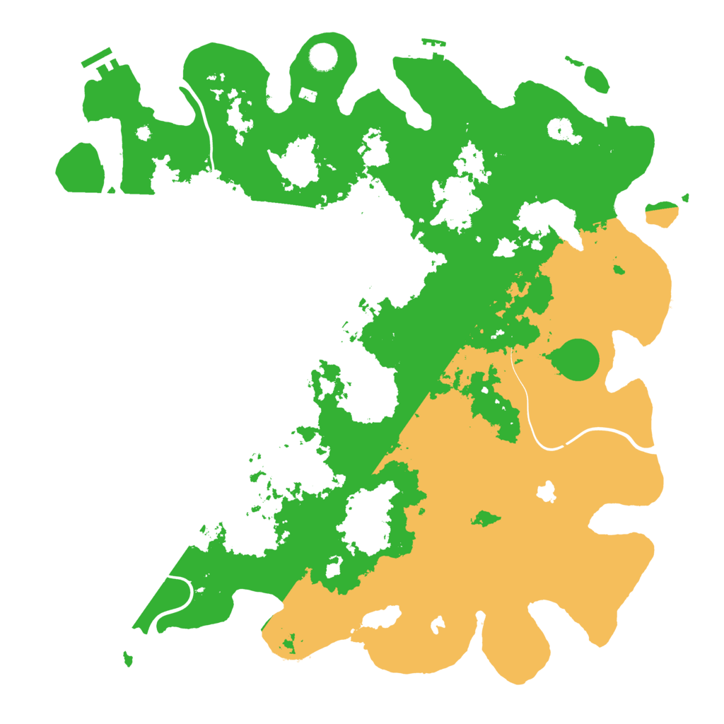 Biome Rust Map: Procedural Map, Size: 4500, Seed: 543196917