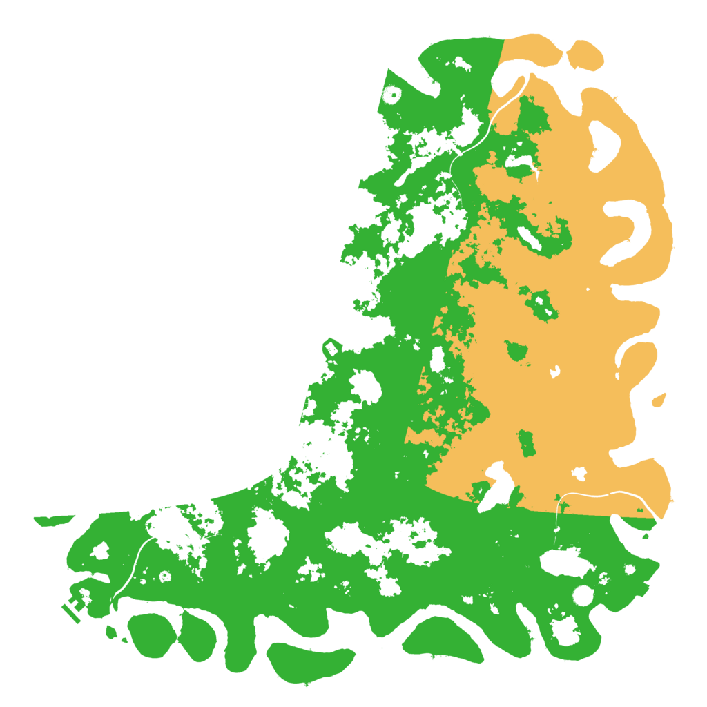 Biome Rust Map: Procedural Map, Size: 6000, Seed: 1942525