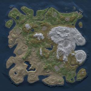 Thumbnail Rust Map: Procedural Map, Size: 4250, Seed: 199487371, 17 Monuments