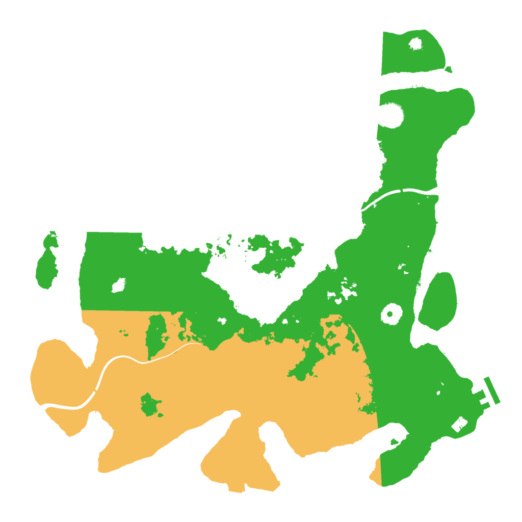 Biome Rust Map: Procedural Map, Size: 3700, Seed: 1125036923