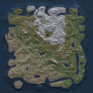 Thumbnail Rust Map: Procedural Map, Size: 4500, Seed: 1996836304, 16 Monuments