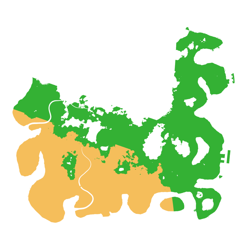 Biome Rust Map: Procedural Map, Size: 3700, Seed: 197193340